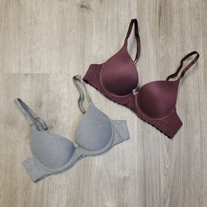 TWO Aerie Real Sunnie Push Up Bra 32A!!